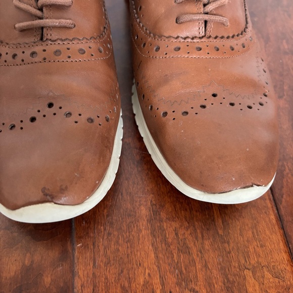 Cole Haan ZERØGRAND Wingtip Oxford STYLE #W14476 Women's Size 7.5 B Brown - Picture 3 of 9